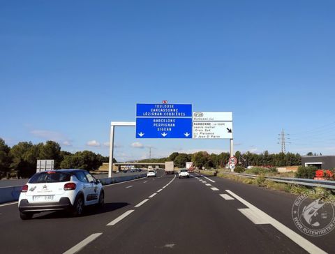 09:10 Uhr - Kaum Verkehr in Richtung Spanien | © 2024 Rutentreter.de