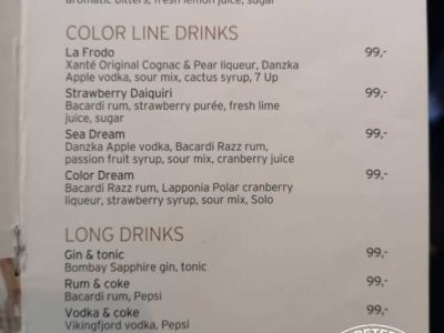 Einfache Preisgestaltung bei den Drinks, die sich jeder merken kann | © 2022 Rutentreter.de