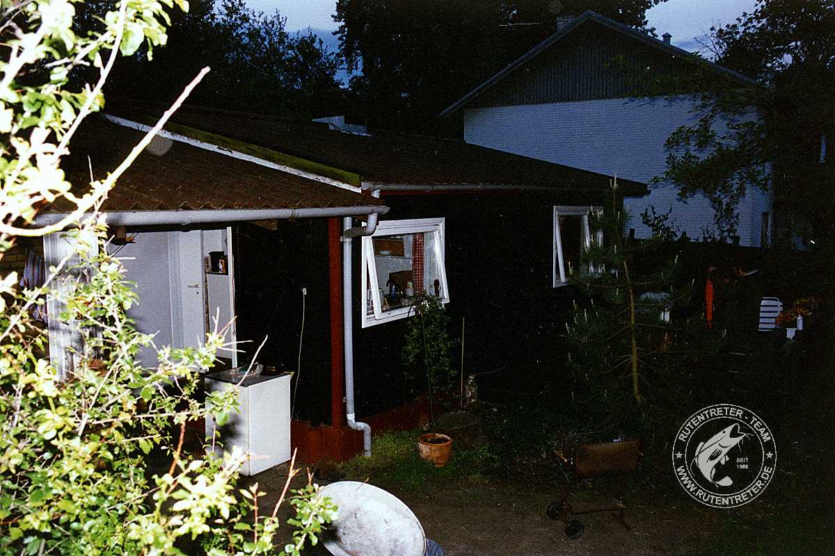 Die Angelhütte von Bjorn & Kate in Strib auf Fünen © 1997 | Rutentreter.de